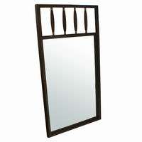 17x32 Vintage Wood Brass Wall Mirror PRICE REDUCED  
