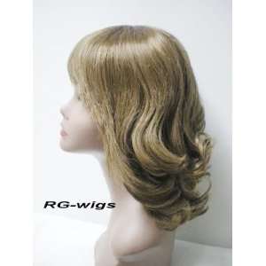 Brown #6 Wavy GM26 10 100% Chinese Remy Hair Monofilament Wig Half 