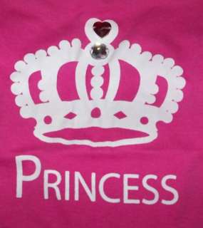 Valentine Crown Pink Bling PRINCESS puppy dog t shirt clothes  