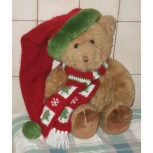  Dillards Christmas Bear with Winter Scarf and Cap   18 