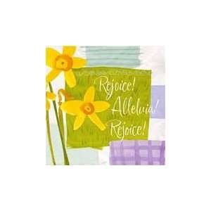  Rejoice Alleluia Easter Lunch Napkins: Health & Personal 