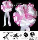   pink white 8 wedding pull pew bows bridal $ 1 79 40 % off $ 2 99 time