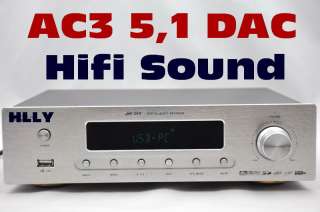 HLLY Hifi 5.1 DTS AC3 DIGIT AUDIO DECODER DAC Decoder  