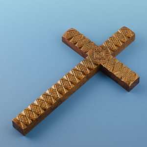  Wall Cross, Wall Crucifix, Wooden Carved Wall Cross