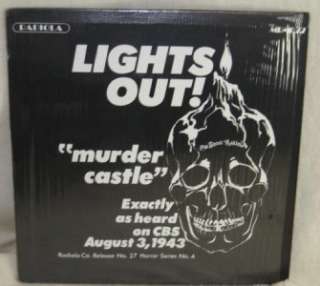 RADIOLA LP ALBUM RADIO OOP TV MOVIE HORROR LIGHTS OUT MURDER CASTLE 
