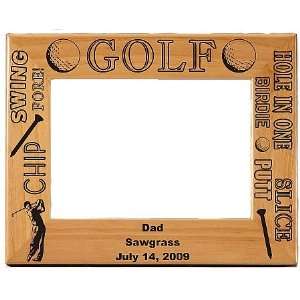  Laser Engraved Golf Picture Frame: Baby