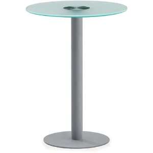 NET Series Waiting Room Table   Glass   17 3/4 Dia x 24H 