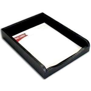  Crocodile Embossed Leather Front Load Letter Tray: Office 