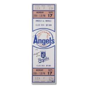 Reggie Jackson California Angels Autographed 1984 Mega Ticket with 500 