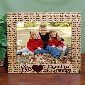  Personalized We Love Family Picture Frame: Home & Kitchen