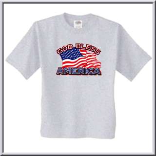 God Bless America Flag Patriotic Shirt S XL,2X,3X,4X,5X  