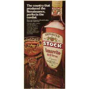  1979 Ad Imported Stock Amaretto dellOrso Liqueur 