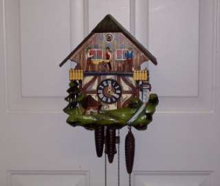 Black Forest Wood Chopper Waterwheel Cuckoo Clock  