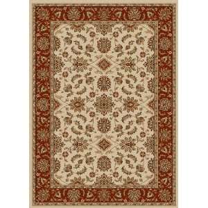  Como Collection Ivory Brick Traditional Rug With Border 5 