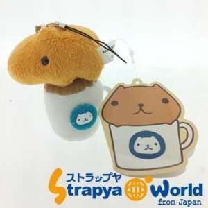  Kapibara San Cafe Plush Doll Cleaner Cell Phone Charm 