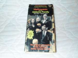 HALLOWEEN WITH THE ORIGINAL ADDAMS FAMILY VHS OOP TV  