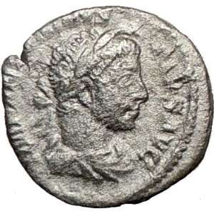 ELAGABALUS 221AD Rare Silver Genuine Ancient Roman Coin Sacrificing 