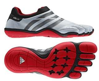  Adidas Mens 2012 adiPURE TRAINER Shoes Feet Gray Red Foot Barefoot 