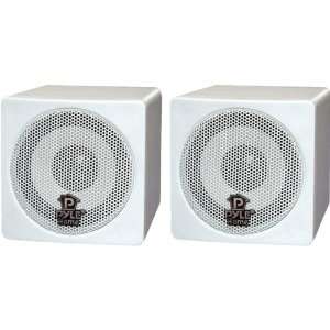  3 100 watt Mini Cube Speaker   White: Electronics