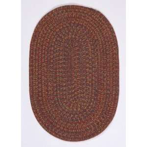 Braided Casual Wool Area Rug Carpet Rosewood Mix 12ft Round Reversible 