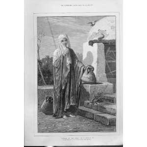  Rebecca At Well By Goodall Fine Art Antique Print 1880 