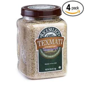 RiceSelect Texmati Long Grain American Basmatic, Light Brown Rice, 36 