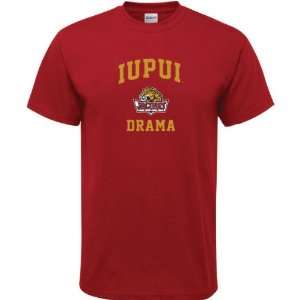  IUPUI Jaguars Cardinal Red Drama Arch T Shirt: Sports 