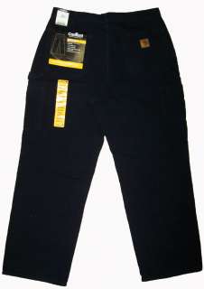 Carhartt Mens Washed Duck Work Dungaree Black NWT {  