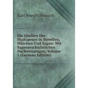   Nachweisungen, Volume 1 (German Edition) Karl Joseph Simrock Books