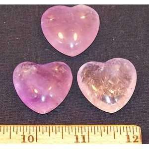 Amethyst Crystal Heart (Light Lavender Purple) (1 3/4   2)   1pc.