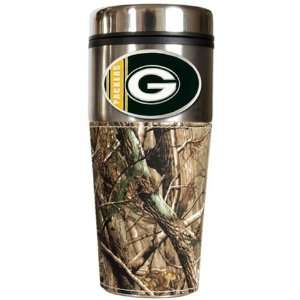 Green Bay Packers Realtree Camo Travel Coffee Mug:  Sports 