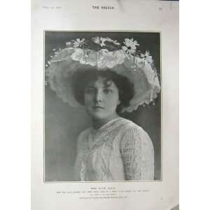  The Sketch 1902 Miss Alice Davis Antique Print