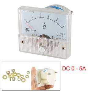   DC 0 5A Rectangle Analog Ampere Panel Meter Gauge: Home Improvement