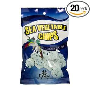 Eden Sea Vegetable Chips, 2.1 Ounce Packages (Pack of 20)  