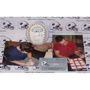 Autographed Evan Longoria Ball   / Scott Kazmir   Official Rawlings 