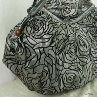 Silk Hippie Hobo Floral Rose Velvet Bag Purse Thai Shoulder Handbag 