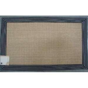 Natural Fiber Rug with Skid Resistant Bottom and Cotton Trim 23 X 38 