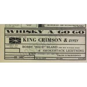  King Crimson Whisky Concert Promo Ad 1969: Home & Kitchen