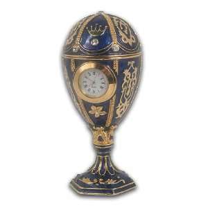  Impressive Tall Musical Clock Faberge Style Egg 