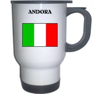  Italy (Italia)   ANDORA White Stainless Steel Mug 