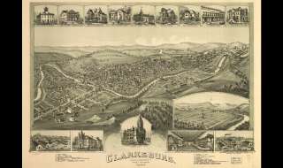 West Virginia Antique Panaramic Maps 29 on CD  