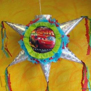 Pinata Cars B Day Party Holds Candy Star Cone Shape  