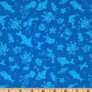  44 Wide Marine Park Turquoise Fabric By The Yard Arts 