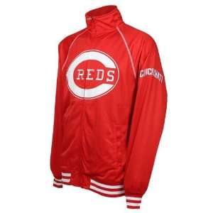    Cincinnati Reds Cooperstown Track Jacket (Red): Sports & Outdoors