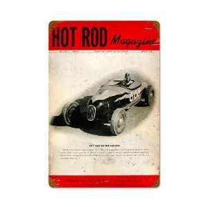  Hot Rod Magazine Premier Issue Vintage Metal Sign Small 