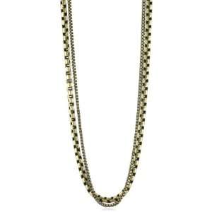 Vince Camuto Metal Necks and Bracelets Brass Double Strand Necklace