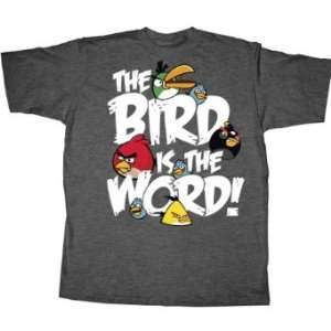 ANGRY BIRD TEE SHIRT THE BIRD IS THE WORD EX. LARGE 