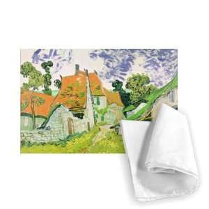  Street in Auvers sur Oise, 1890 (oil on   Tea Towel 100% 