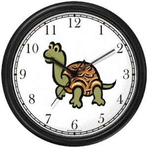  Turtle or Tortoise Cartoon Animal Wall Clock by WatchBuddy 
