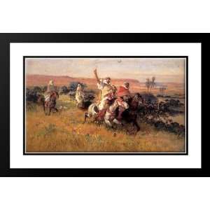  Bridgman, Frederick Arthur 40x26 Framed and Double Matted 